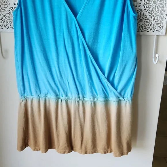 Boston Proper Hombre Sleeveless Top sz‎ M Blue - Picture 3 of 13